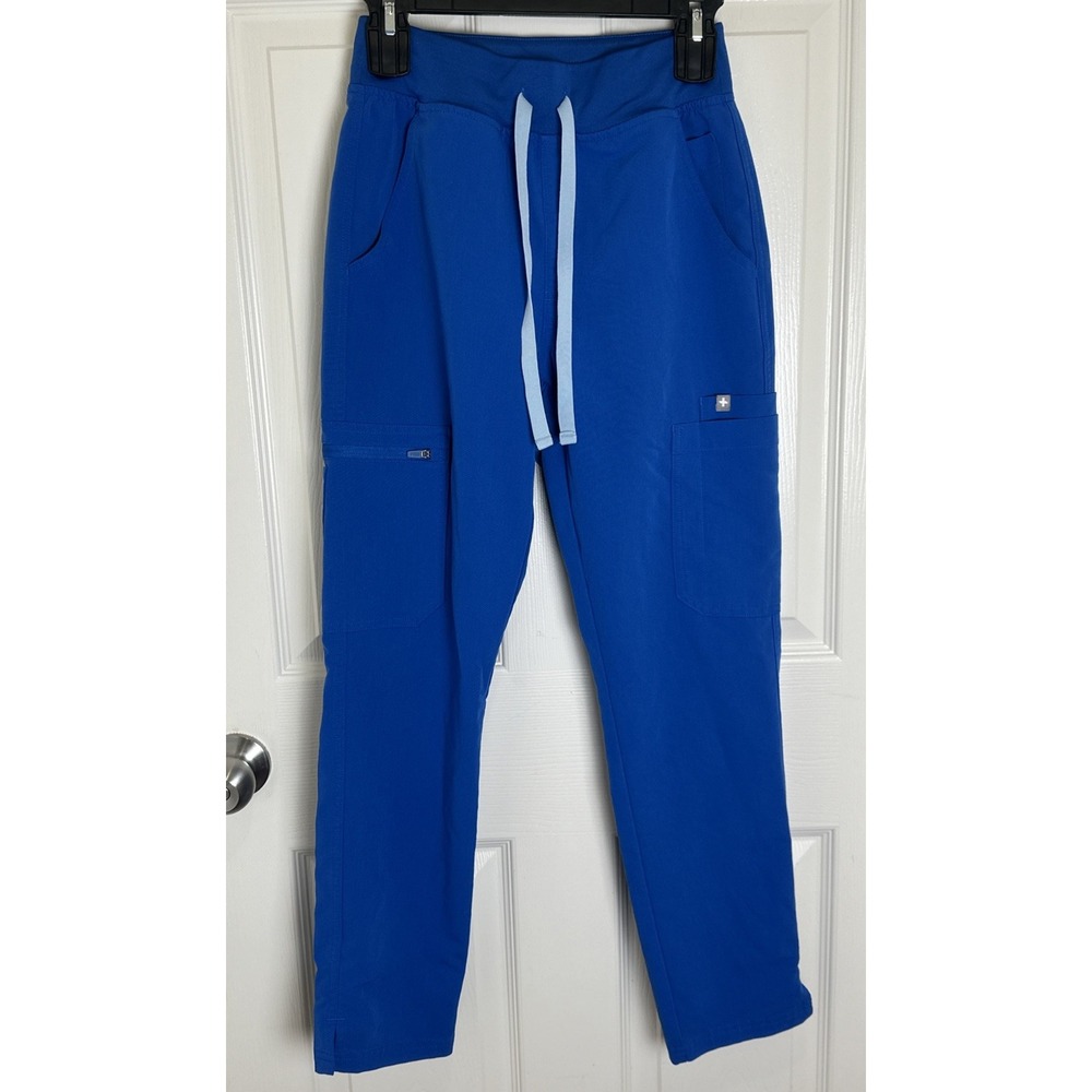 Figs Women's Cobalt Blue Drawstring Jogger Scrub Pants